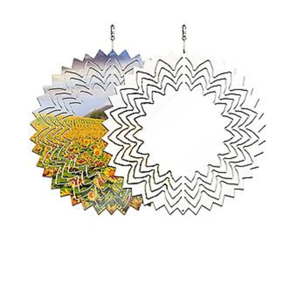 2 kpl 8 tuuman sublimaatio-tuulipyöräaihioita 3D En -tuulipyörät Sublimaatio-aihiot Kaksipuoliset