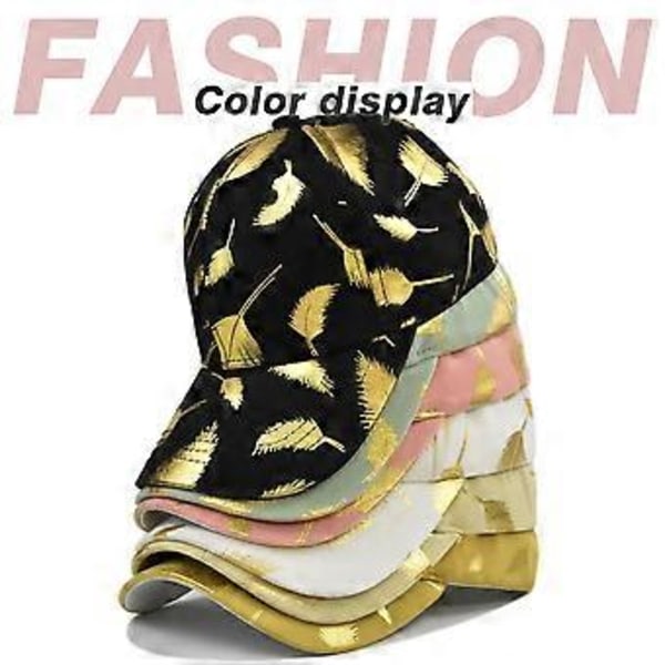 Ny gullbladtrykt baseballcaps koreansk versjon bronse baseballcaps student peaked cap dome solskjerm