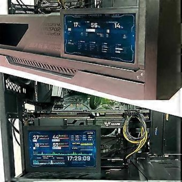 7 Tommer 1024X600 IPS LCD Skærm Temperatur CPU GPU SSD Overvågning Sekundær Skærm Monitor til AIDA64