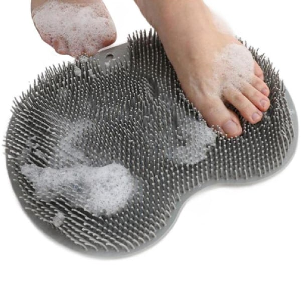 Silikon baksida gnugga badrum halkfri fottvätt dusch massage matta
