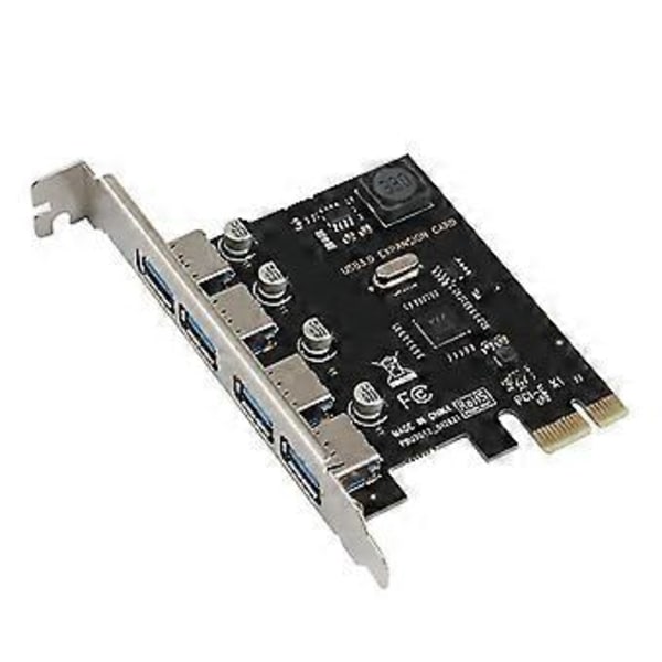 Ssu 4 Port USB 3.0 PCI-e Expansionskort PCI Express Pcie USB 3.0 Hub Adapter 4-portars Usb3.0 Controll