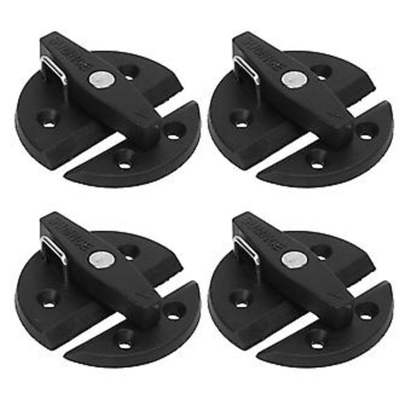 4 Set Båt Skåp Vridlås Förstärkt Nylon 59mm Rund Vridknapp Lås för Yacht RV Dörr Skåp Lucka
