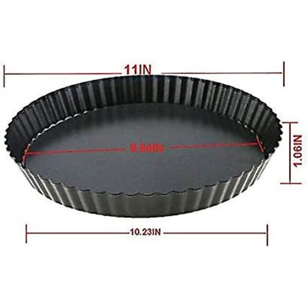 Tårtform, Quicheform, Non-stick med lyftbar botten, Kakbakningsform, Frukttårtform och Bakform (28 cm, 1 st)