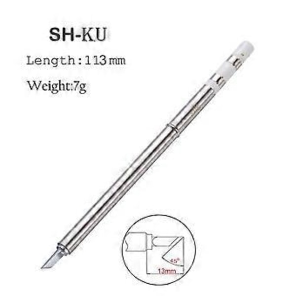 SH72 Lödkolv 65W 12-24V 220-400 Justerbar Temperatur SH72 KU Svetsverktyg Inte T12 Mörkblå
