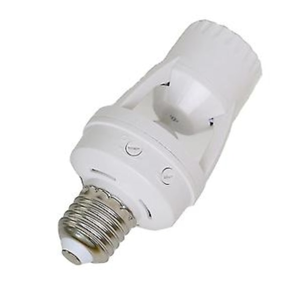 E27 Led 220v Ruuvikantainen Led-lamppu Pir Infrapuna Liiketunnistinlampulla ja Kytkinpistorasialla Identif