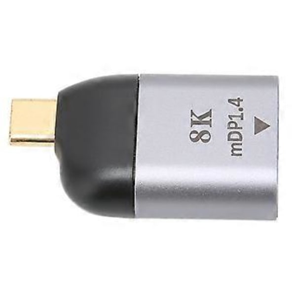 USB C - MiniDP -sovitin 8K 60 Hz:llä, USB Type C - MiniDP -uros-naarasmuunnin, tuki Windowsille ja Androidille
