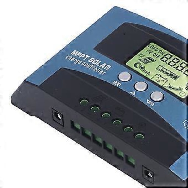 Solar Charge Controller MPPT Sporing Opladning Realtids Digital Display Solar PV Charge Controller 12V 24V 80A