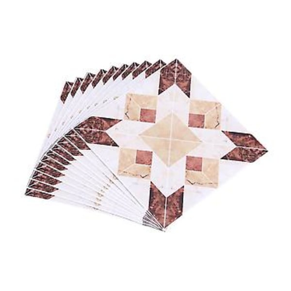 10 Ark - PVC Flisgulv Klistremerker 3D Klistremerker For Hjem Rotte