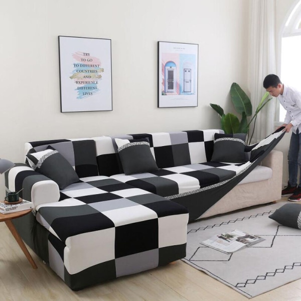 Elastisk Sofa Deksel Sett Universell Sofa Deksel for Kjæledyr Armstol Hjørnesofa Deksel Hjørnesofa