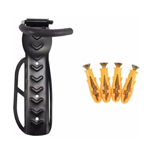 Set med 2 cykelhållare, väggmontering, för cykelväggförvaring, däckhållare, svart