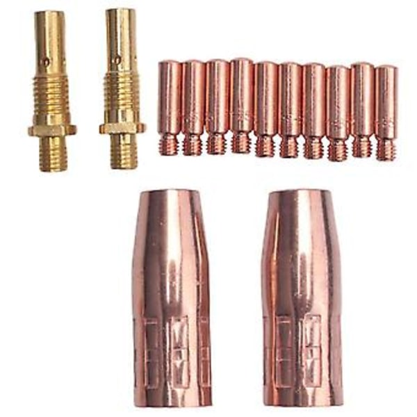 14 stk. MIG sveisepistol tilbehørssett for Tweco Mini /1 & Magnum 100l MIG sveisemunnstykkesett