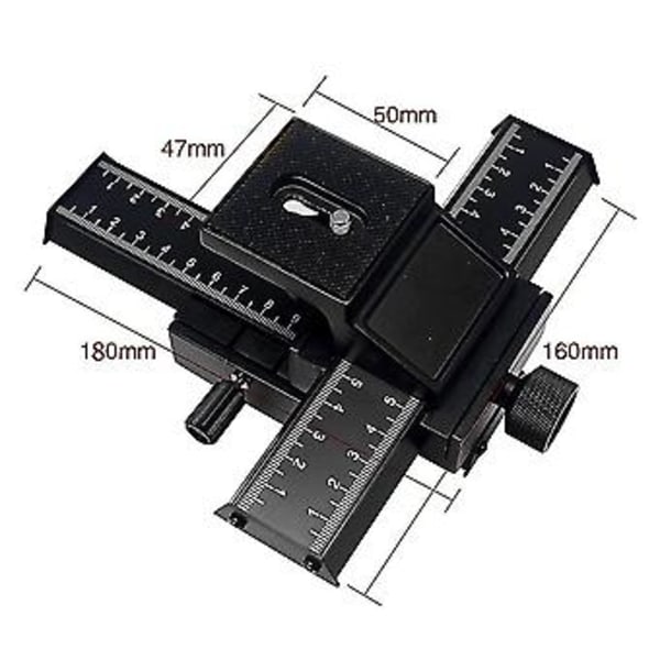 Pro 4-vägs Makro Fokuseringsskena Slider /-up För , , Digital Systemkamera