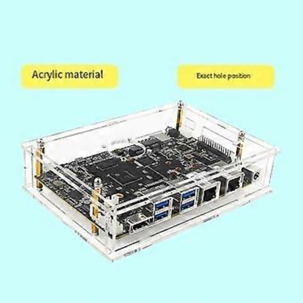 For Banana Pi F3 -F3 Akryl Etui Transparent Skall Beskyttende for Banana Pi -F3 Utviklingskort med Vifte
