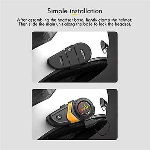 Lx3 Hjelm Bluetooth Bt5.0 Trådløst Headset 1200mah Gul