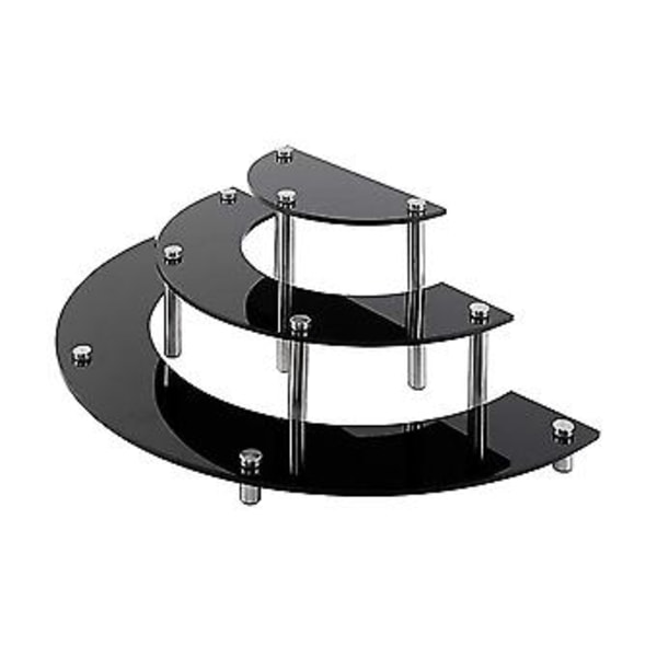 Akryl Display Risers D, 3-lags Kake D Display H Dessert D Org