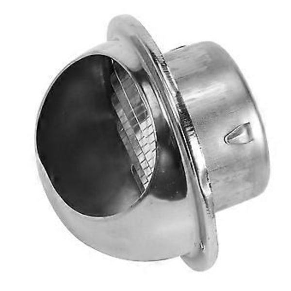 Ventilationsgaller i rostfritt stål för vägg, avgas, utsug, kanal 80mm