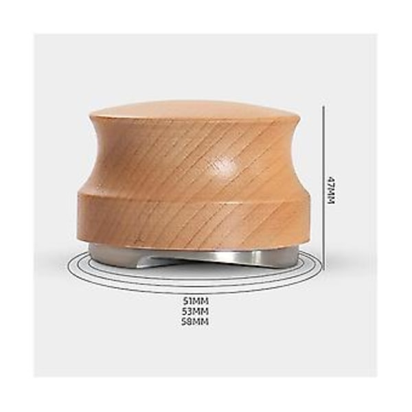 Kaffenivellerare Espresso Tamper Hand Tamper Tillbehör, justerbart Djup, rostfritt stål för Kaffe