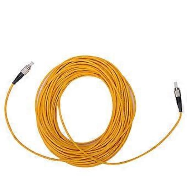20m FC/UPC till FC/UPC Singlemode Optisk Fiber Patchkabel Gul