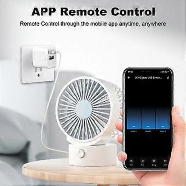 Tuya Smart Zigbee USB Adapter Switch 5V Mini USB Strømadapter Zigbee Smart Switch til Alexa Yandex 3USB