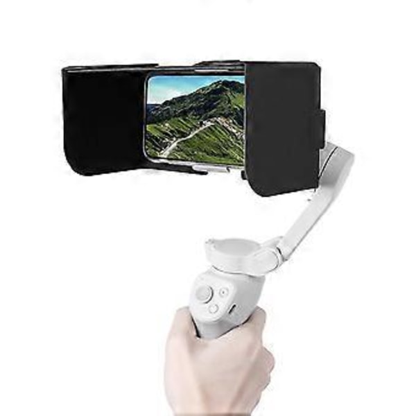 Mobiltelefon Smartphone Solskydd Vikbart Magnetiskt Läderskydd Solskärm För Dji Om 4 Gimbal Tillbehör