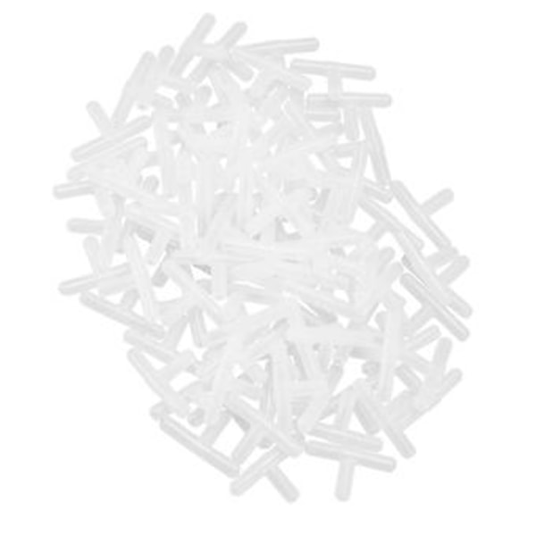 Plastik 3-vejs T-formet Akvarie Luftventiler 100 stk. Klar Hvid