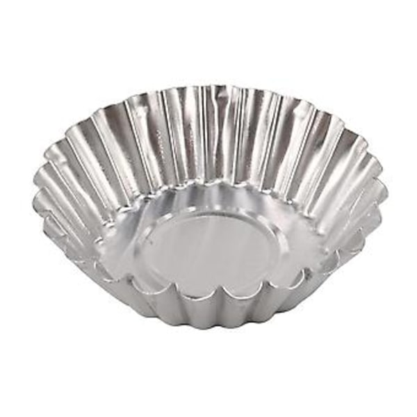 Äggtartelettformar, non-stick och återanvändbara tartelettformar för bakning, mini-formar i aluminium för tarteletter, mini-kakor