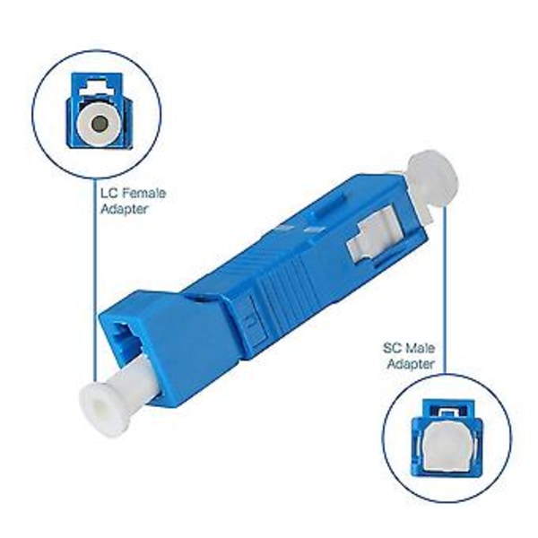 4-pakning Singelmodus 9/125um Sc/upc Hann Til Lc/upc Hunn Hybrid Optisk Fiber Adapter Kobling For