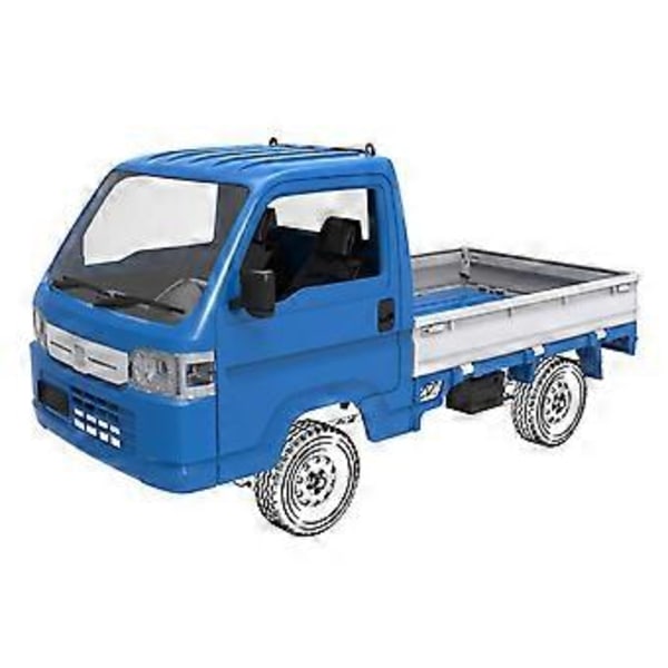 RC-auton korikuori kuorma-auton kori 1/16 D12 WL01 LD1297 RC-auton päivitysosille varaosatarvikkeet sininen
