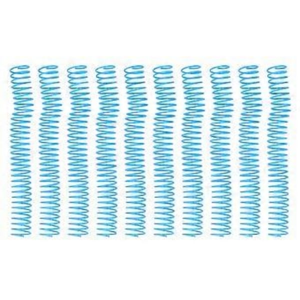 10 st Spiralbindningsspiral Stor Kapacitet Ryggkam 29mm Innerdiameter 30 Hål Set Kit Blå