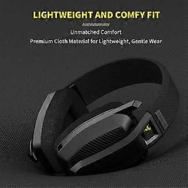 BW06 2.4G Trådlöst Gaming Headset med Flip ENC Mikrofon för PC, , , Gamer Dual Mode Bluetooth Hörlurar - Svart