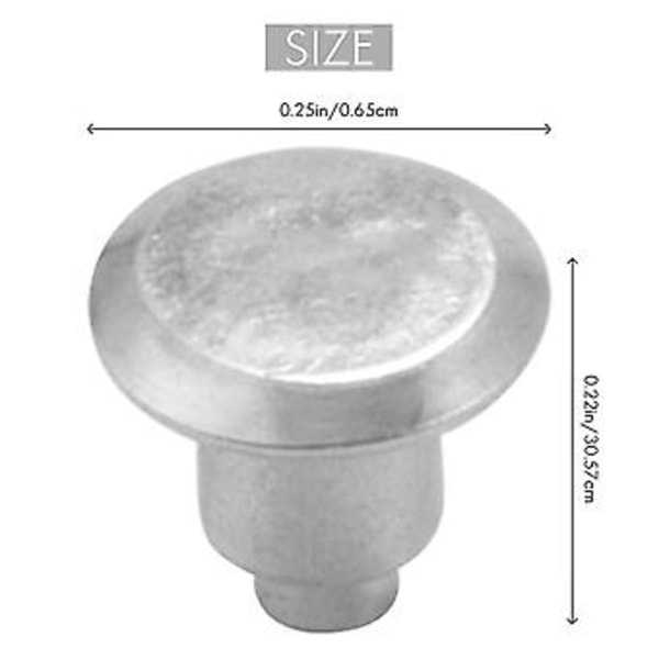 100 stk. 6,5 mm/0,26 tommer hjuldæk studs skruer snesko pigge til cykel bil motorcykel ATV sko