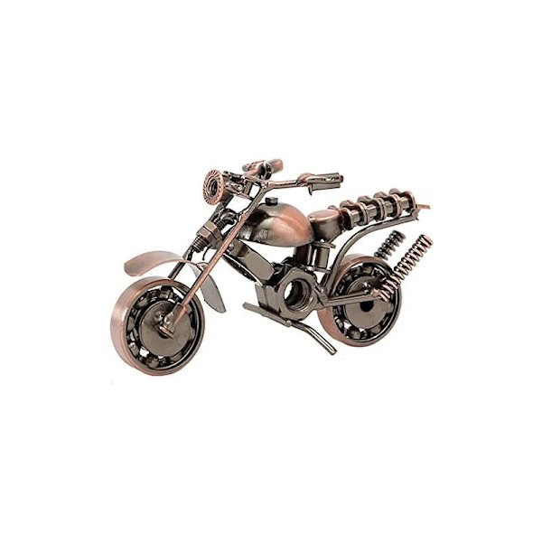 Järnmodell av motorcykel, moderna prydnader för motorcyklar, Harley-motorcykelmodell, för heminredning, pojkvänsfotografering, födelsedagspresent