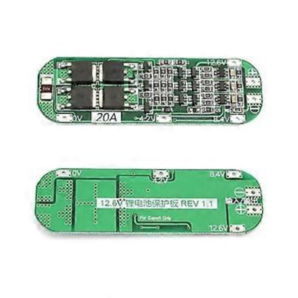 3S 20A 12.6V Li-ion Lithium 18650 Batteribeskyttelseskort Modul Overopladning Overafladning Kortslutning til Beskyttelse
