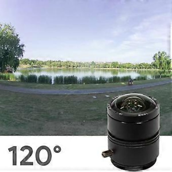 120 Graders Ultra Vidvinkelobjektiv för HQ-kamera, 3,2 mm längd med manuellt fokus