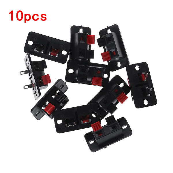 Högtalarplatta Push Release Connector Terminal Strip Block 2 Position 2 Way