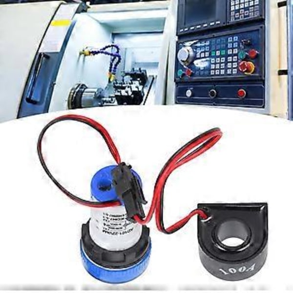 Strömsignalindikator Universal 2Display Rund Lamplampa 60~500V AC AD10122VAMBlå