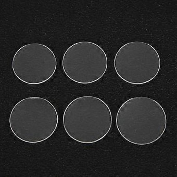 6 st 22,5 mm-25 mm Dubbelvälvt Safirglas för Klocka 1,2 mm Tjocka Klockreservdelar Verktyg