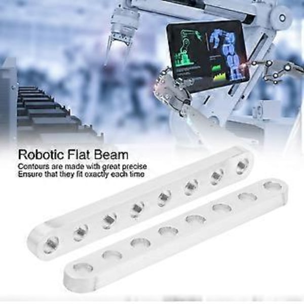 1 Pari Robottirakenteen Litteä Palkki Osa Lisävaruste 8 Reikää 310200080064 4 x 8 x 64mm