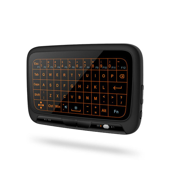 Trådløst tastatur og touchpad-musekombination, 2,4 GHz fuldskærmsberøringszone til Android TV-boks, HTPC, IPTV, pc, PS3 (baggrundsbelyst)