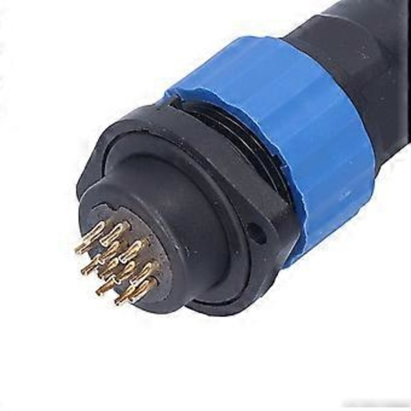 IP68 Vedenpitävä Pistoke Liitin Laippa Ilmailu Uros Naaras Jatkojohto Virtaliitin AC250V 5A SP2012 Pin