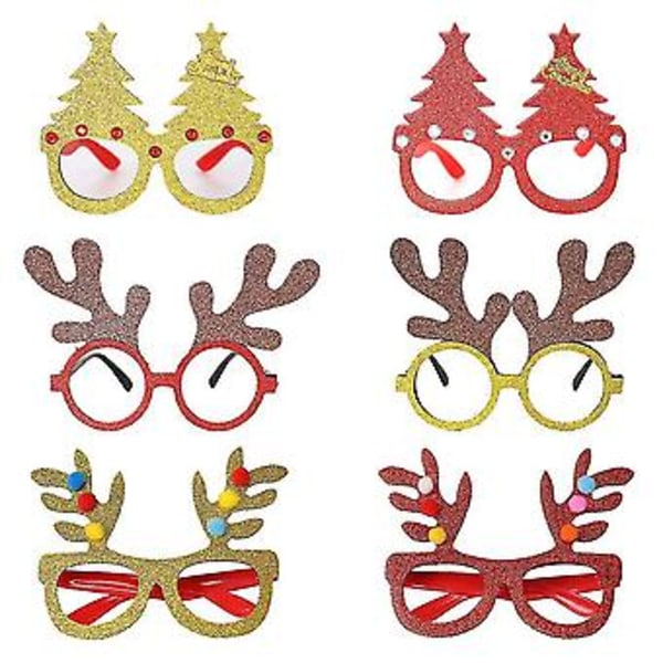 6 st Julglasögon Juldesign Tålig Plast