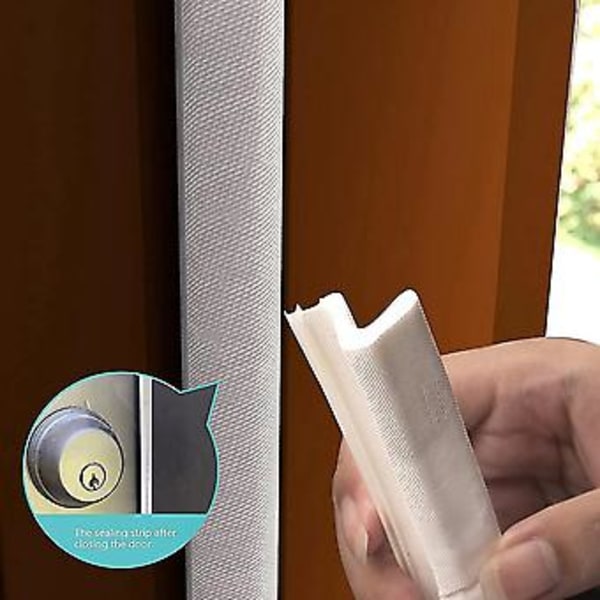 Tetningslist for dører/ \"q\" Skum 8 meter, spor Inat S