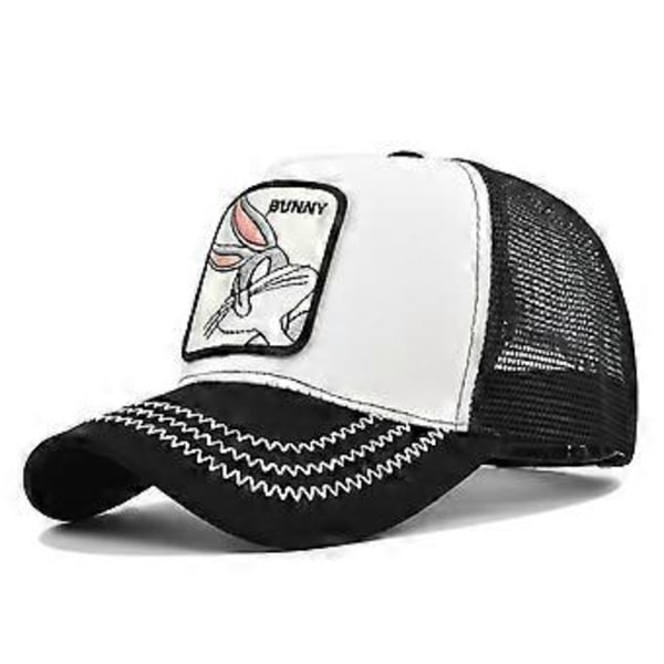 BUNNY broderet baseballkasket kanin broderet hat vasket for at få gammel skyggekasket buet skygge solhat