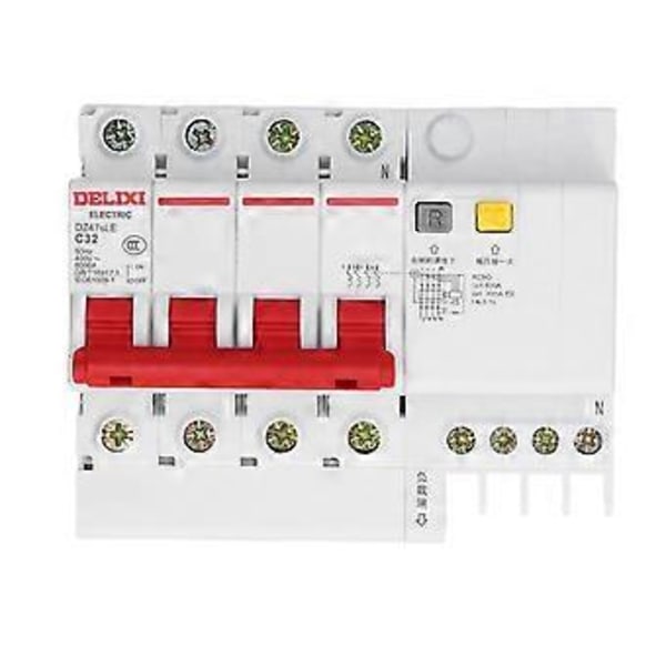 C32 Miniatureafbryder 4P+N Lækagebeskyttelse til Rural Netværkstransformation 400V