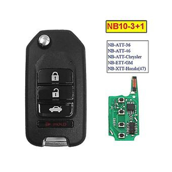 För Keydiy Nb10-4 Fjärrkontroll Bilnyckel Universal 4 Knappar För Stil För Kd900/-x2 Mini/ -max