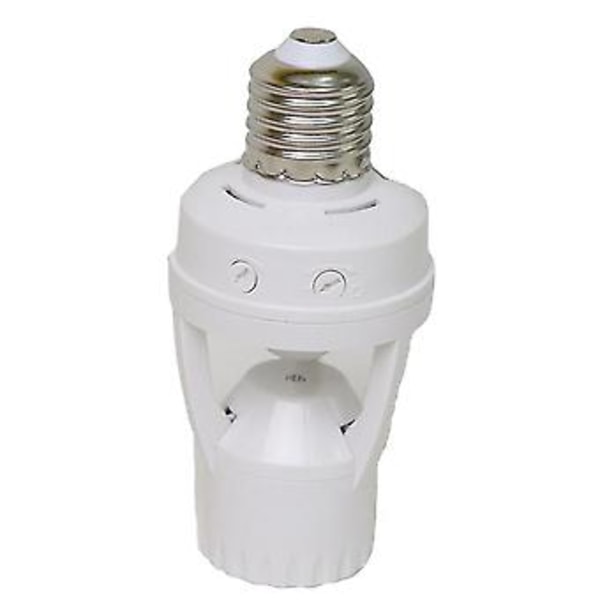 E27 Led 220v Skrue Pæreholder Led Pir Infrarød Bevægelsessensor Lampe Med Kontaktsokkel Identif