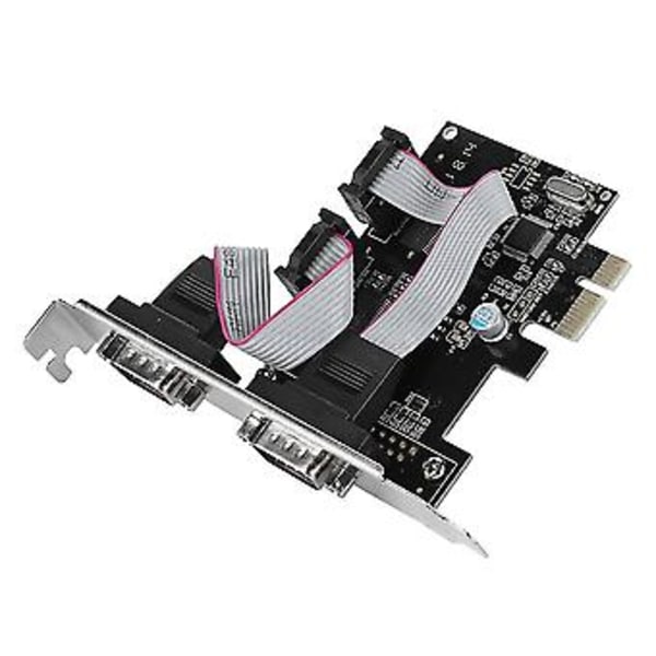 PCI-E til RS232 2 port seriel port konverter PCI Express controller adapter udvidelseskort