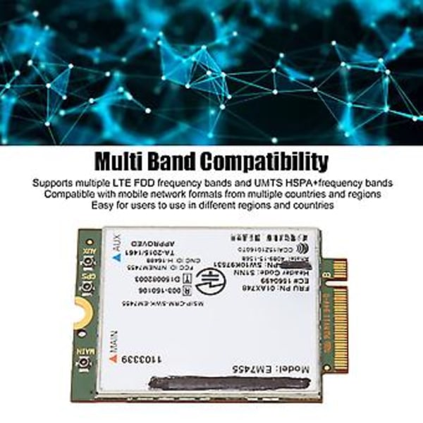 Verkkokortti, 4G LTE -verkkokortti GLTE-moduulikortti Erittäin monipuolinen GLTE-moduuli