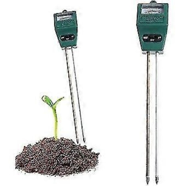 Bærbar 2-i-1 Meter Analysator Ph Jordtester Vand Fugtighed Lysende Analyseret Detektor Test Meter Holdbar