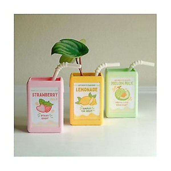 Ed Vinta Inspireret Rative Resin Vase, Appelsinjuice Vase, Blomstervase,